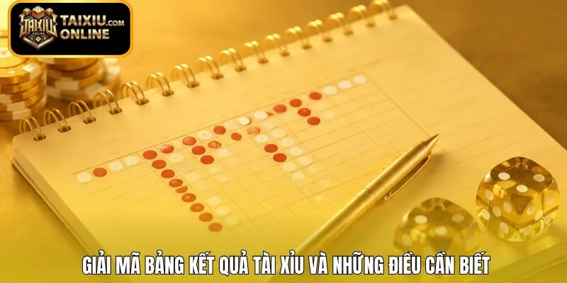 Giải mã bảng kết quả Tài Xỉu và những điều cần biết 